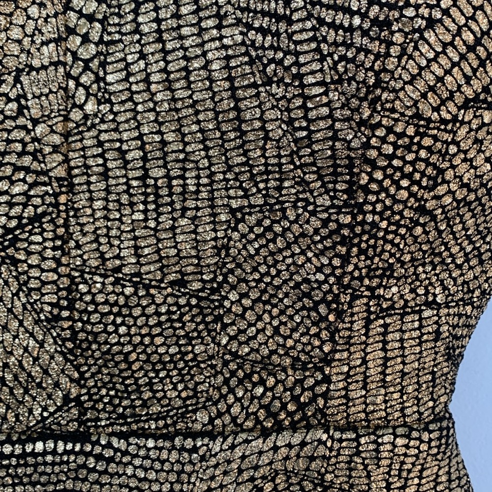 Dainty Hooligan gold snake skin party dress size small - Picture 4 of 13
